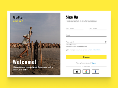 Sign up page | DailyUI 001 001 app design branding clean daily ui dailyui dailyui001 design designs figma mobile app sign up signup page ui ui challenge ui design ux web website website page