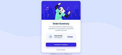 Order Summary Component design html ui ux