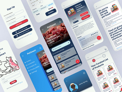 PetSmart - Organic pet food app design figma mobile app ux