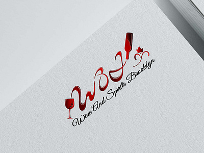 wine logo W&J art beer beerlogo brand branding design digitalart graphic design illustration logo logodesign packdesign redwine ui vector wine winelogo