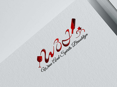 wine logo W&J art beer beerlogo brand branding design digitalart graphic design illustration logo logodesign packdesign redwine ui vector wine winelogo