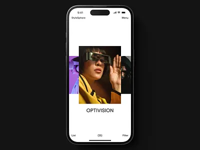StyleSphere Gallery (Mobile) clean design gallery grid grids interaction design ios iphone layout minimal mobile mobile design modern ui ui design ui ux uiux user interface ux ui white space