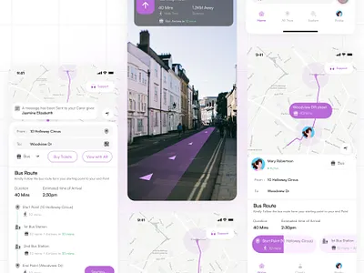 A Navigation Support System for Senior Citizens ar design map navigation productdesign ui uiux
