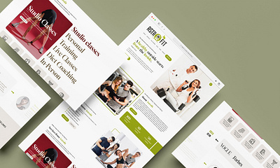 This is an online and offline Fitness training website best business corporate design flat graphic design modern multipurpose ui unique ux web website website design