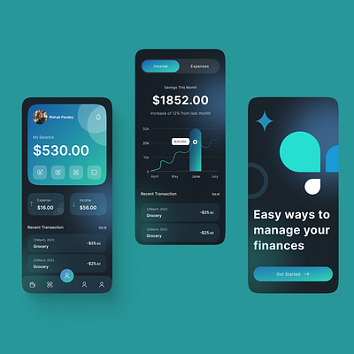 Finance Management Application design figma finance hero page landing page mobile mobileapp mobileappui mobileui mobileuiux ui ui design uidesign uimobiledesign uiux website