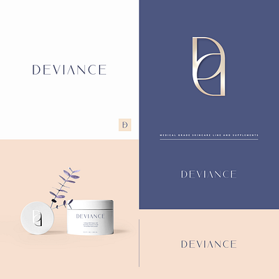 Designed logo for Deviance Skincare brand brand identity branding business logo company logo creative logo design graphic design logo