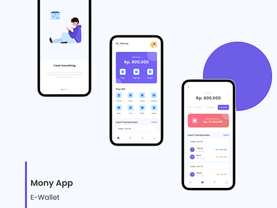 Mony App - (Track Everything and Fast Transaction) Enjoyy! accounting app bill design e wallet economy finance graphic design keuangan mobile app money mony payment tracking ui uiux wallet