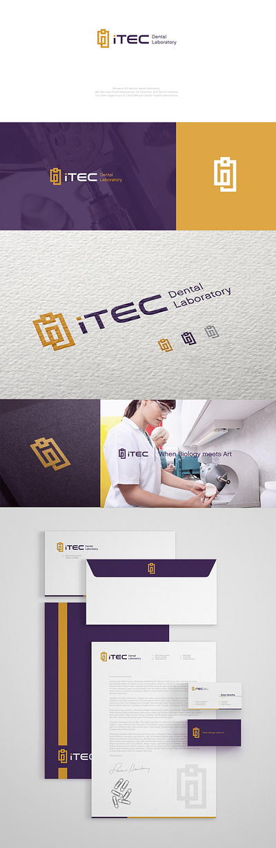Designed logo for iTec Dental Laboratory brand identity branding business logo company logo creative logo design graphic design logo