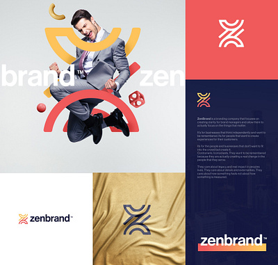 Designed logo for ZenBrand brand identity branding business logo company logo creative logo design graphic design logo