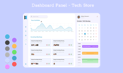 Dashboard Panel - Tech Store dashboard ui figma graphic design ui