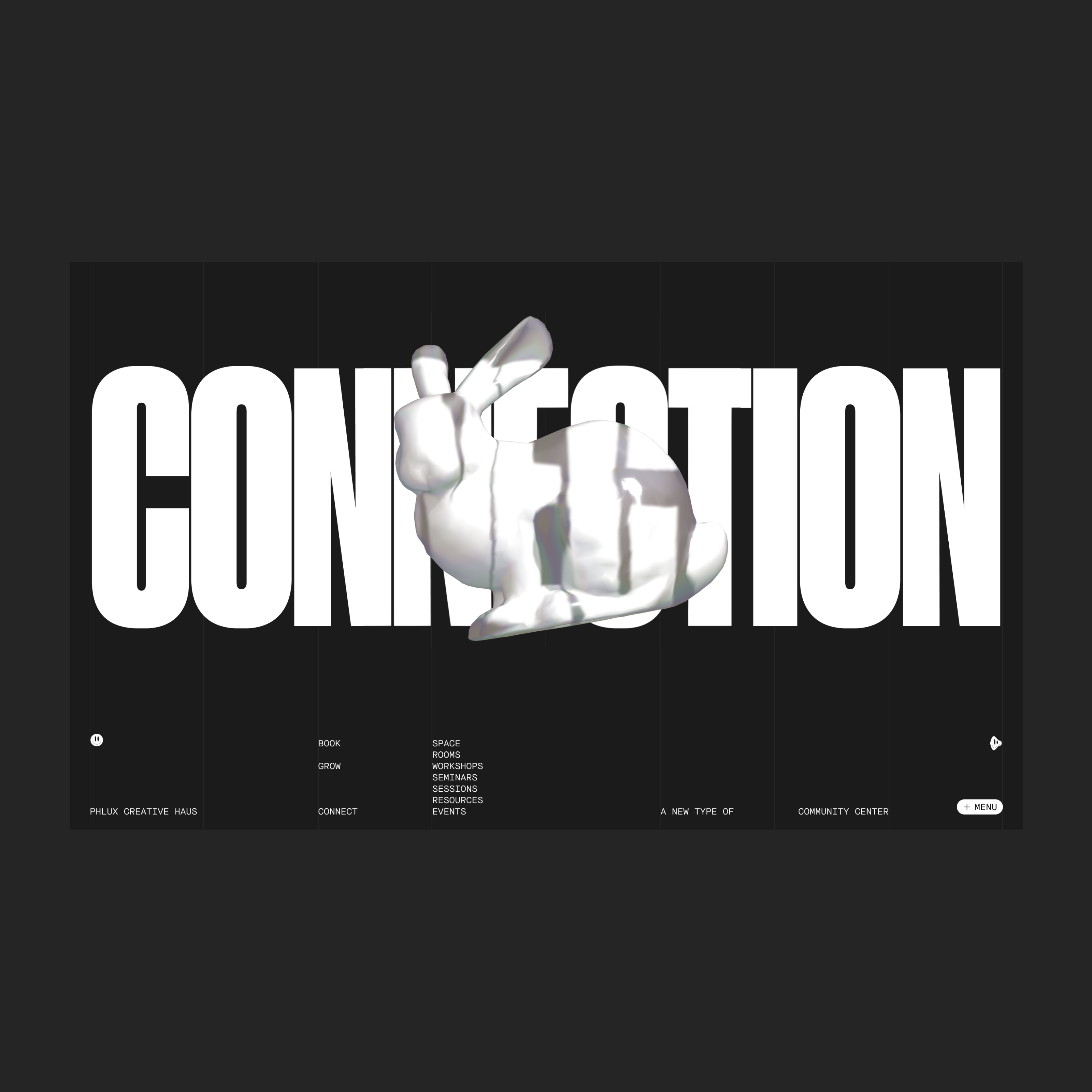 Community Center Hero 3d 3d animal animals bold community dashboard design ecommerce editorial hero home homepage illustration minimal modern organization people science type ui