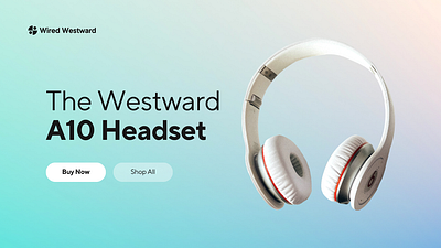 UI design sample for WIRED WESTWARD 3d branding graphic design ui