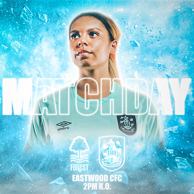 Matchday poster for Huddersfield Town Women FC