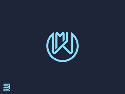 MW Logo Design branding brandmark identity lettering lettermark logo logo design logo designer minimalist logo monogram logo mw mw logo mw monogram simple sj design