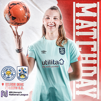 Matchday poster for Huddersfield Town Women FC