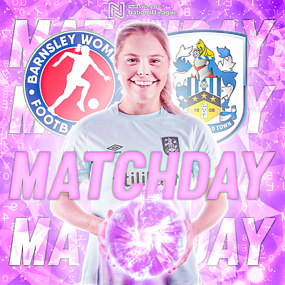 Matchday poster for Huddersfield Town Women FC