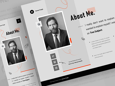 About Us Page - Classic 🔥 about about us classic creative design header personal trend ui uidesign uiux web web design web site website