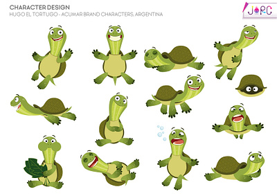 CHARACTER DESIGN "HUGO EL TORTUGO " animation branding character design children book design graphic design illustration motion graphics vector