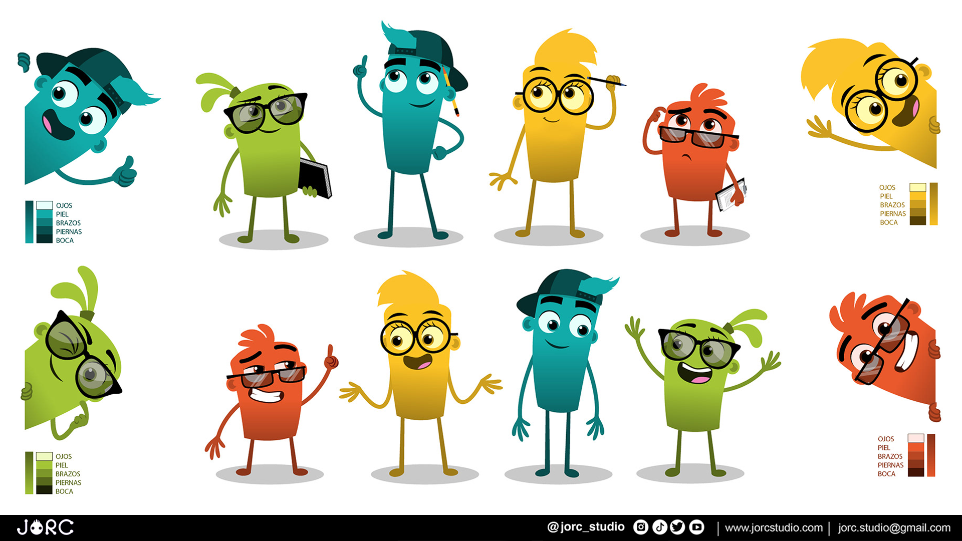 Character Design - "Tinta Fresca School book" character design children book design illustration vector
