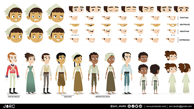 ANIMATED CHARACTER DESIGN - "HISTORIAS CHICAS PROJECT" animation character design illustration motion graphics vector