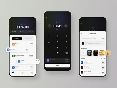 Crypto Wallet - Web3 Payment App: iOS Android UX UI Designer banking app binance app bitcoin blockchain app crypto exchange app crypto investment app crypto payments crypto transactions app crypto wallet app cryptocurrency decentralized finance digital assets app ethereum finance app fintech app investment app payment app tokenization wallet web3