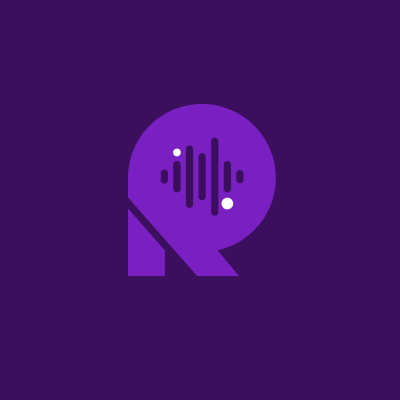 Recite Logo audio audio logo branding graphic design logo music music logo r r logo recite tts