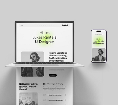 UI Design | Personal Landing Page design graphic design ui uı design