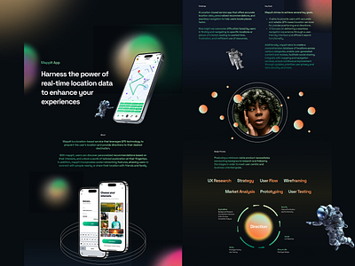Harness the power of real-time location data - Case Study app design gps technology interest location app mobile design personalised recommendation product designer social app uiux user interface designer web design