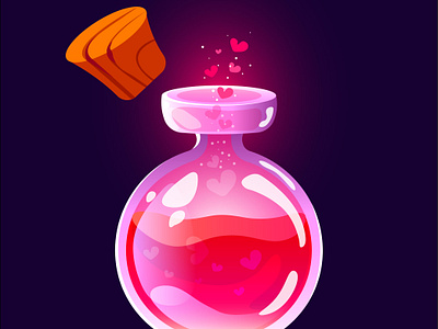 love potion elixir 2d assets elixir game illustration potion