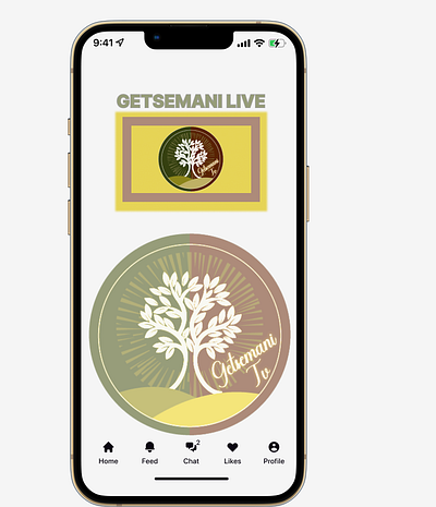 Mobile Design for Getsemani LIVE app branding design graphic design illustration logo typography ui ux vector