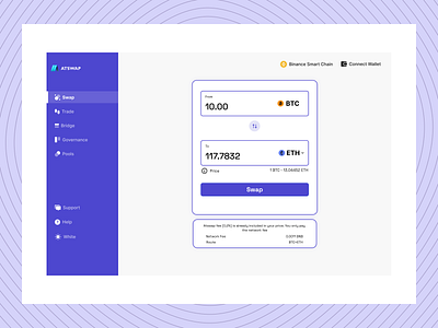 ATSWAP: Crypto Swap UI design ui