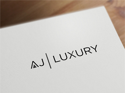 AJ Luxury Logo Design branding design graphic design icon logo typography vector