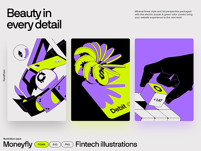 Abstract Illustrations - Banking banking branding design finance illustration illustration system line minimalism ui illustrations vector design