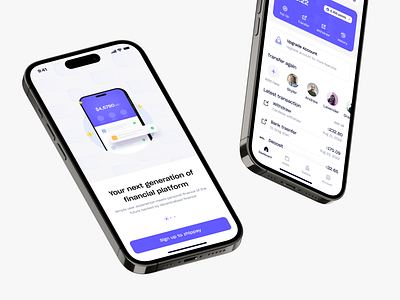e-wallet mobile apps design avatar cashless clean ui e money e wallet finance app financial app fintech ios mobile app onboarding screen payment app uidesign wallet app