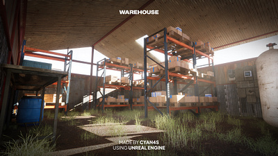 Abandoned warehouse 3d