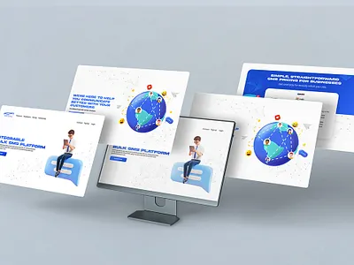 User Interface Design For Telecommunication Company animation banner design graphic design illustration ui ux