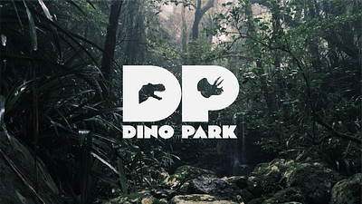 Dino Park Logo - Day 35/50 branding dailylogochallenge dailylogochallenge day 35 design dino park dino park logo dinosaur park logo dlc graphic design illustrator logo vector