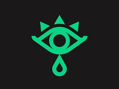 Sheikah Tears drop eye icon logo sheikah tears of the kingdom zelda zonai