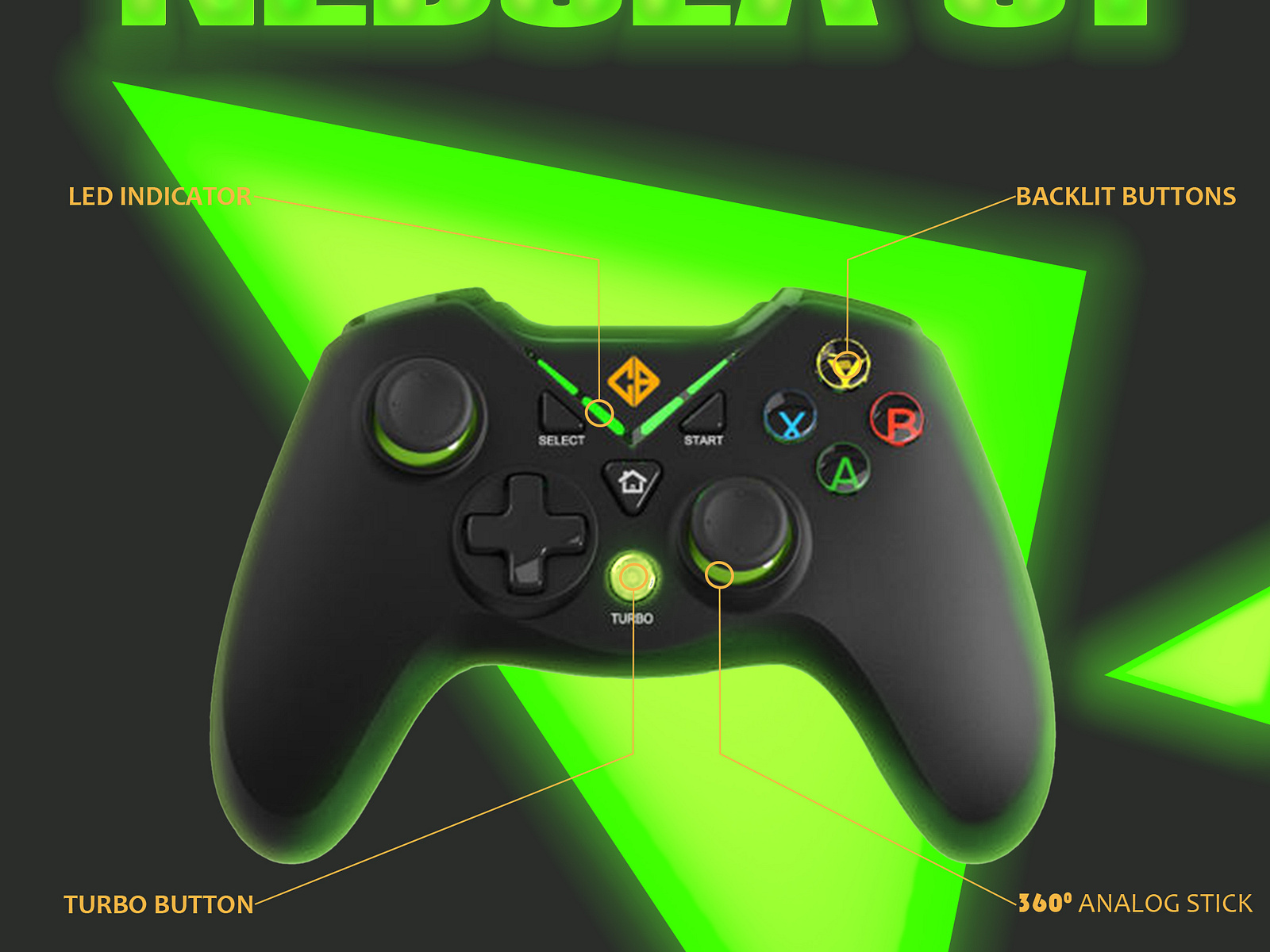 Gaming Controller Advertisement by Harmandil SIngh on Dribbble