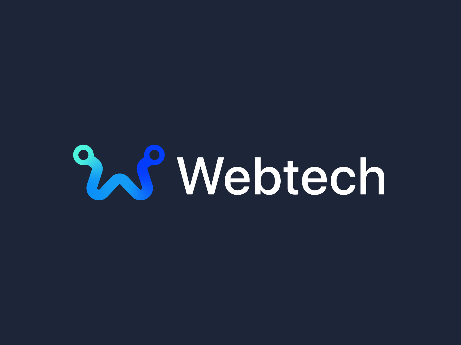 W letter tech logo design by Khabib 🦅 on Dribbble