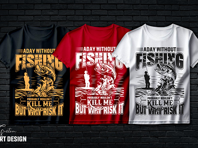Hunting Fish T-shirt Design fishing t shirt fishing t shirt designer graphic design illustration miniimal t shirt design typography t shirt vintage t shirt design