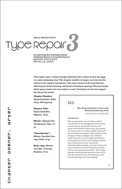 Layout Work for Berkeley Typography Class design graphic design layout layout design typography