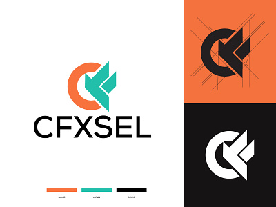 CFXSEL LOGO abstract logo branding creative logo design illustration logo logo designer modern logo ui vector