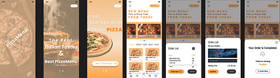 Pizza Menu App UI ui