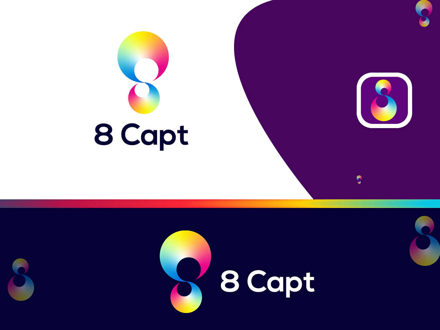 Number 8 logo, Logo, modern logo by Freelancer Tanbir on Dribbble