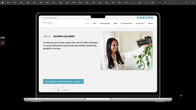 Redesign of a Popular Financial Entrepreneur Site Landing Page design landimg pag ui ux website