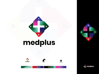 Med Pluse Logo branding design graphic design illustration letter logo logo medical medpluse typography ui ux vector