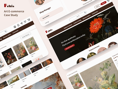 Peltia E-commerce Website | Behance Case Study behance case study case study design e commerce platform ui ux uxui website design