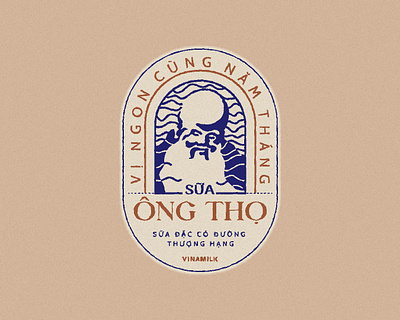 An old Vietnamese milk brand - Ong Tho branding design graphic design illustration isotype logo mark ui ux vector