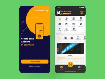 Mobile Banking Apps app design graphic design landing page landing page desing ui ui design ui desing